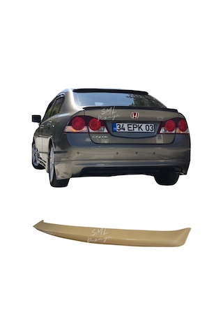 Honda Civic Fd6 Bagaj Üstü Anatomik Spoiler / Spoyler Plstk