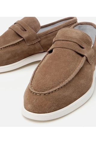 Hotiç Erkek Süet Deri Vizon Yumuşak Dokulu Loafer 02ayh305140a450 Vizon