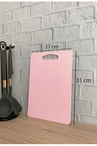 Kesme Tahtası Plastik Pembe 21x31 cm