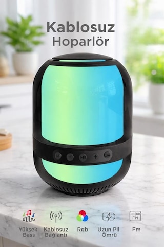 Torima GTS-2149 Bluetooth 5.0 Taşınabilir RGB Işıklı Kablosuz Hoparlör