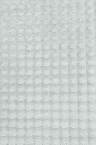 Raschel Carpet Balat Halı 3'lü Kaymaz Taban Bubble Peluş Banyo Paspası Beyaz 50x50 Yuvarlak -50x50 Ve 50x70 Beyaz