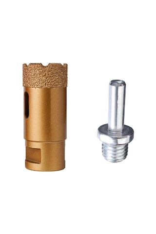 33 Mm Granit Mermer Seramik Delme Panç Spiral Matkap Aparatlı M14