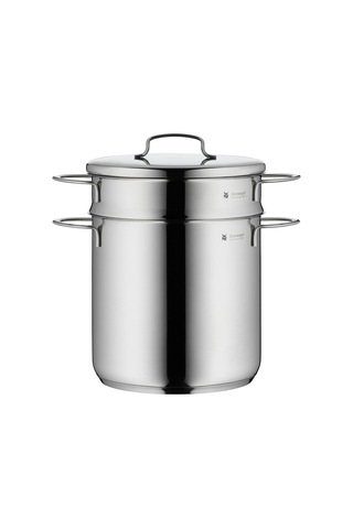 Mini Makarna Tenceresi, 18 Cm, 3 L, Metal Kapaklı Ve Süzgeç Sepetli, Cromargan Yüksek Kaliteli Parlak Paslanmaz Çelik, İndüksiyon Uyumlu, İstiflenebilir Çok Renkli