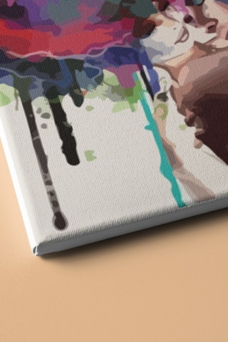 Webstyle Sayılarla Boyama Seti Kasnaklı Aşk-ı Derun 40 X 50 Cm