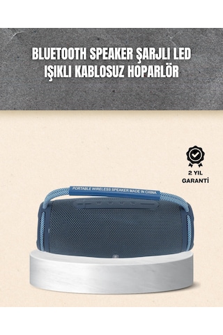 Hafif Ve Dayanıklı Renkli Işıklı Taşınabilir Müzik Hoparlörü