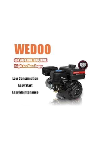 Wedoo Tek Motor 6.5 Hp Benzinli İpli Kamalı