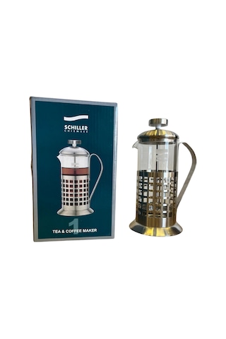 Schiller French Press Metalik Gri
