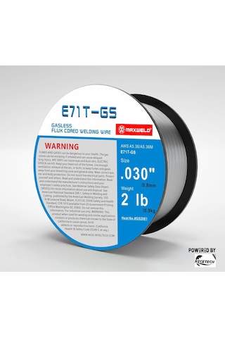 Maxweld E71T-GS Gazsız Özlü Kaynak Teli 0.80 mm 1 kg Paket Maxweld E71T-GS Gazsız Özlü Kaynak Teli 0.80 mm 1 kg Paket