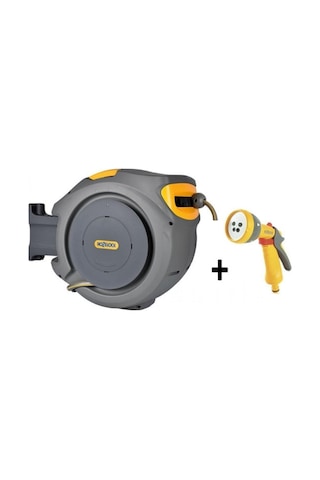 Hozelock 2401-3460H 20 M Hortum Toplama Makara Seti + 2669H Multi Sprey 5 Ayarlı