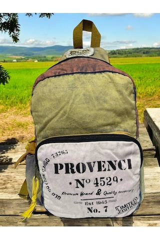 Kaliteli Laptop Bölmeli Vintage Disayn Sırt Gezi Çantası New Minola 25 Cm X 36 Cm Gri