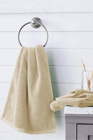 10 Lu El Yüz Otel Havlusu 50x85 Cm Renkli 16/1 Avs 200 Gr Kahve