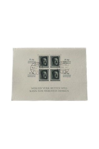 Adolf Hitler 48 Doğum Günü Damgalı Pul Bloğu 013