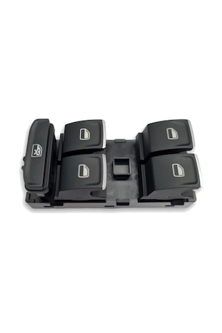 Vw Polo 2018-2022 Sol Cam Düğme Seti Krom Uç Kırmızı 5G0959857G