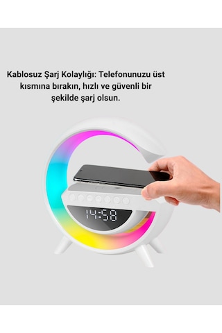 2025 Yeni Seri 15w Kablosuz Şarjlı Led Atmosfer Lambası -