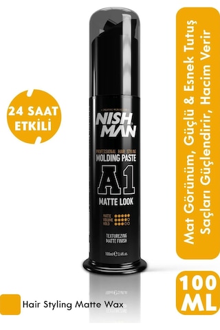 Saç Şekillendirici Ultra Mat Oynanabilir Pompalı Wax A1 - 100 Ml