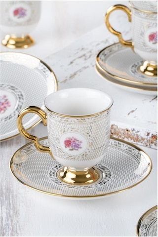 Acar Fiona 6 Kişilik Kahve Fincanı Takımı 90 ml HXF-22-0209