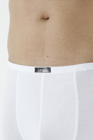Arma Yıldız Erkek Bambu Boxer Beyaz İnce Bel Lastikli 5'li Paket-beyaz