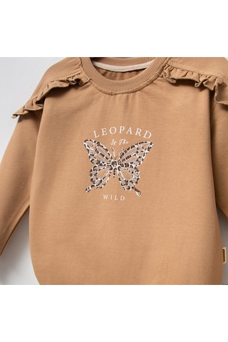 Overdo Kids Kız 5-8 Yaş Taş Baskılı Sweat Çok Renkli