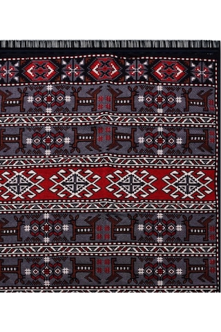 Bigghome Çift Taraflı Kilim, Makinede Yıkanabilir, Modern Desenli, 80 150 Cm, Sa25hc
