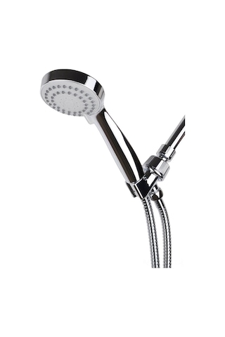 Skycity 3 Fonksiyonlu El Duş Seti: Yağmur-masaj-birleşik Modlar, 1.5m Paslanmaz Çelik Hortum Ve Ayarı Açılır Braket G1/2 Bağlantı Gümüş