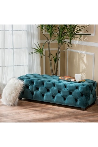 Deccostil Kapitoneli Yatak Ucu Bench Puf