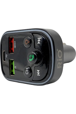 Bluetooth Destekli Araç Şarj Ve Fm Verici Hızlı Şarj Qc3.0 Usb-c Pd Portlu
