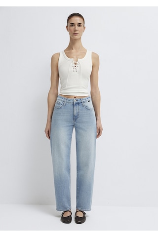 Mavi - Leila Premium Blue Gölgeli Açık Mavi Jean Pantolon 1010600-a1573