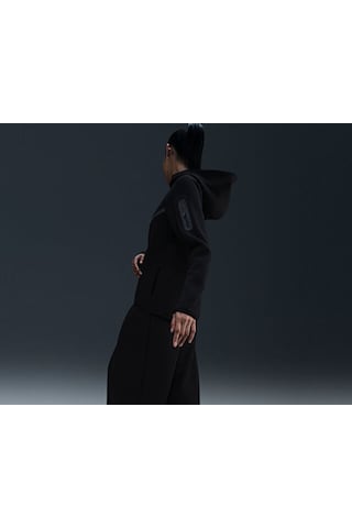Nike Sportswear Tech Fleece Windrunner Kadın Günlük Polar Ceket Hv6747-010 Siyah Renkli