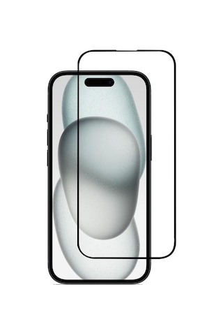 İphone 15 Uyumlu Ekran Koruyucu 9d Kırılmaz Cam Tam Kaplayan 9018000001775