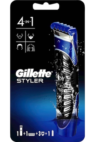 Gillette Fusion Proglide Styler 4'ü 1 Arada Tıraş Makinesi (Tıraş Bıçağı, Kenar Düzeltici, Sakal Şekillendirici ve Vücut)