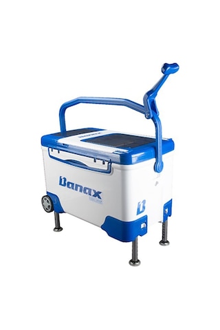Banax Cool Land 37l Tekerlekli Ayarlanabilir Ayaklı Buzluk 2107 Beyaz