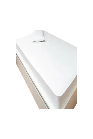 Evony Çift Kişilik Fitted Alez 160x200+30 Cm Su Sıvı Geçirmez Beyaz