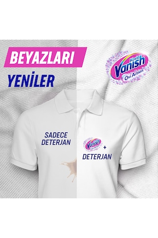 Vanish Oxi Action Kristal Beyaz Deterjan Güçlendirici ve Leke Çıkarıcı Toz 970 G
