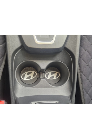 Hyundai Araç Bardaklık Altlığı , Hyundai Şişe Ve Bardak Altlığı, Hyundai Logolu Oto Bardaklık Altlığ