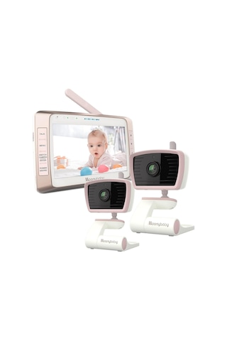 Moonybaby 5" Uzun Menzilli 2 Kameralı Bebek Monitörü, Wifi Gerekmez