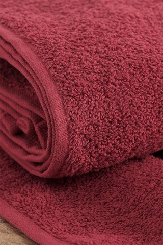 %100 Pamuk Koyu Renkli Bordo 200 Gr 2'li El, Yüz Ve Baş Havlusu Bordo