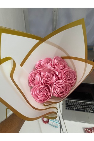 7'li Solmayan Gül Pembe Pembe Gül