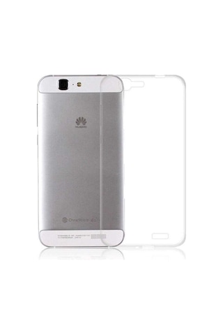 Huawei Ascend G7 Kılıf Zore Şeffaf Ince Ve Esnek Süper Silikon Renksiz