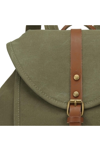 Kanvas Kumaş Kadın Sırt Çantası Smart Bags 1335 Haki