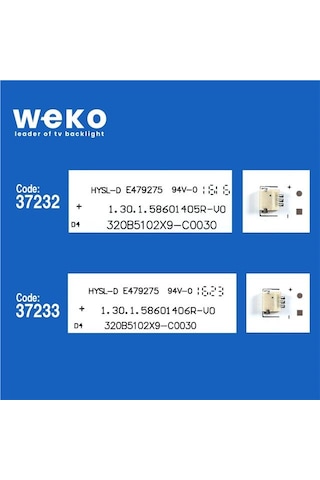 Wkset-6553 37232x1 37233x1 320b5102x9-c0030 2 Adet Led Bar Tvnizi Açıp İçindeki Led Barla Birebir Aynısı Olduğunu Görmeden Almayınız. Sonrasında İade Almamaktayız. Beyaz