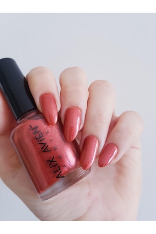 Alix Avien Metalik Turuncu Oje 32 Yüksek Pigmentli Uzun Süreli Kalıcılık Hızlı Kuruma Nail Lacquer 32
