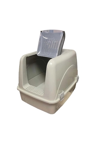 Cans Gri Lüx Kapalı Tuvalet Orta Boy 52x41x40 H