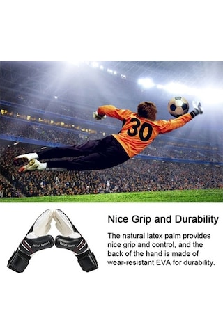 Artfulabode Yetişkin Tasarım Skycıty Parmak Önleyici, Nefes Koruyucu Kaymaz İçin Genç Futbol Eldiveni Dirençli, Aşınma Antrenmanları Alabilir & - En Siyah