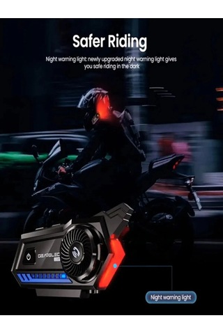 Bt57 Motosiklet Kask Kulaklık Intercom Işıklı Motorsiklet Interkom 45625274