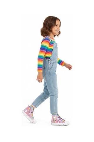 Artı Artı Ayakkabı Mia Kids-2400 Hologram 3d Kız Çocuk Bacıklı &fermuarlı Pembe Sneakers Pembe