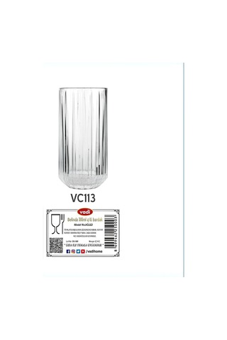 Belinda 4'lü Su Meşrubat Bardağı 390 Cc