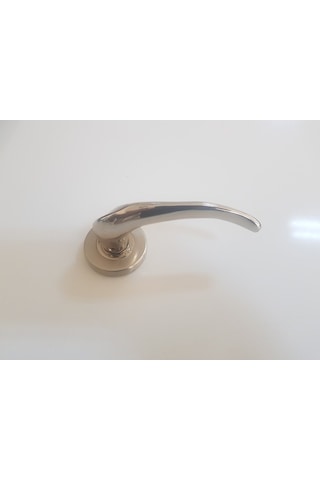 Çelik Kapı Kolu Rozetli Prinç Sultan Nikel Saten Sağ