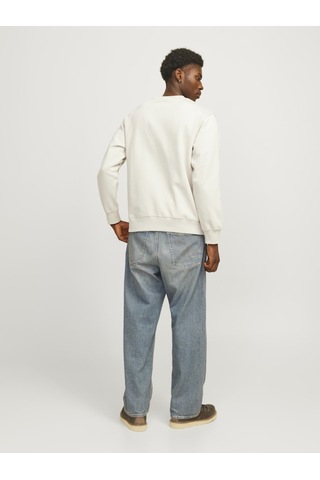 Jack & Jones Jjeurban Edge Rahat Kesim Sweatshirt 12259945 Bej