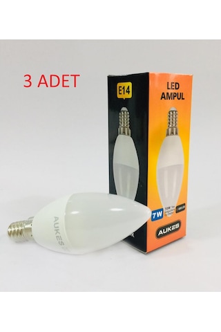 3 Adet 7W E14 Led Mum Ampul