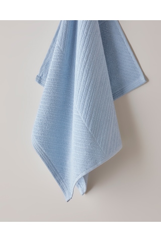 English Home Twill Pamuk Yüz Havlusu 50x70 Cm Açık Mavi Açık Mavi